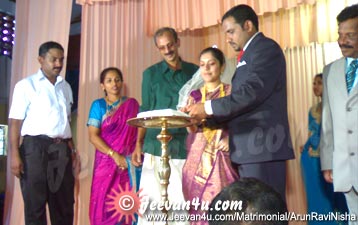 ArunRavi Nisha marriage reception  pictures